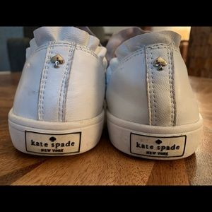 Kate Spade White Leather Lilly Sneakers 8.5